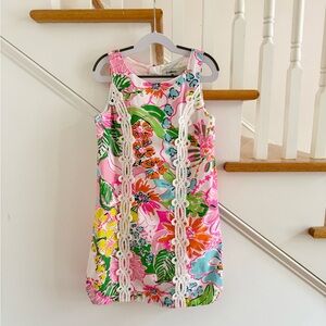 Lilly Pulitzer x Target Nosey Posey Floral Place Shift Dress, Girls Size M (7/8)